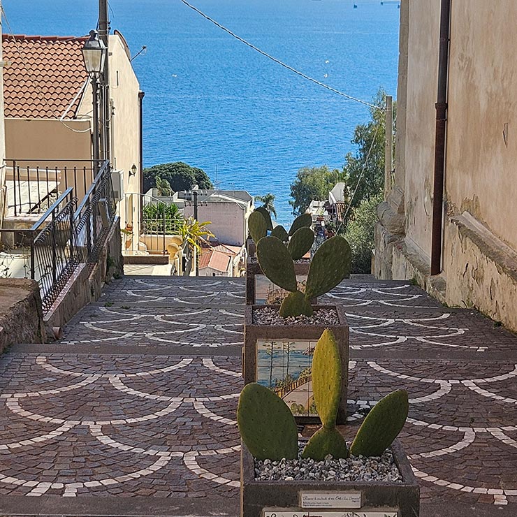 Staircase furnished by Lions Club Milazzo